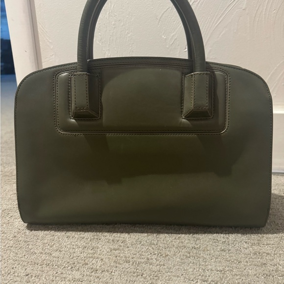 Zac Posen Z. Spoke Leather Satchel Olive Green. - Picture 12 of 12